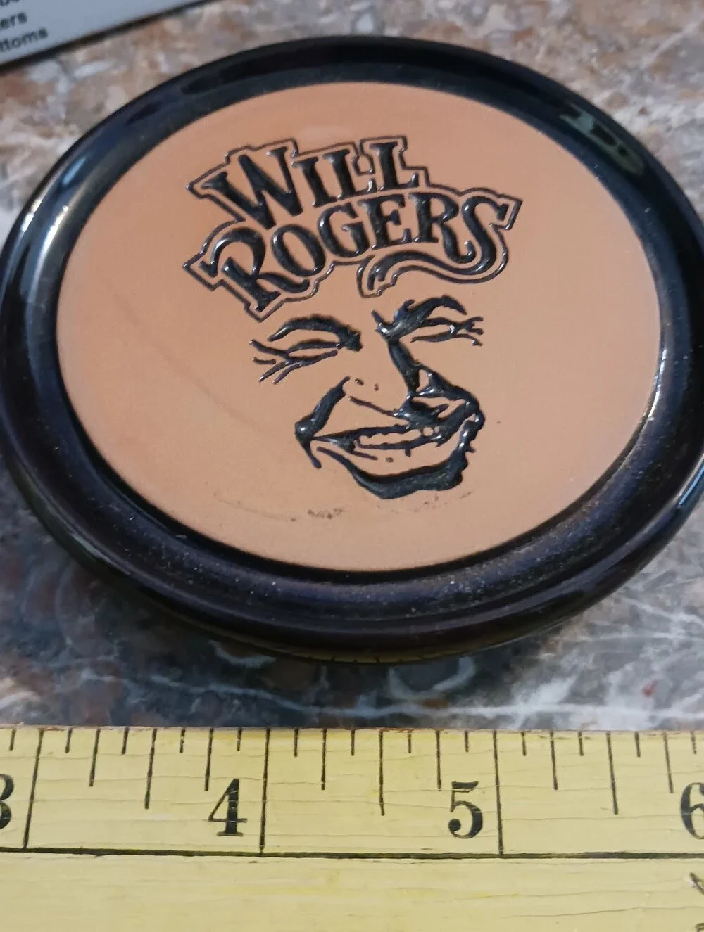 Frankoma Rare Will Rogers Coasters Set, Oklahoma Pottery, NOS